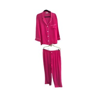 NWOT Sleepy Jones silk PJ set Pink